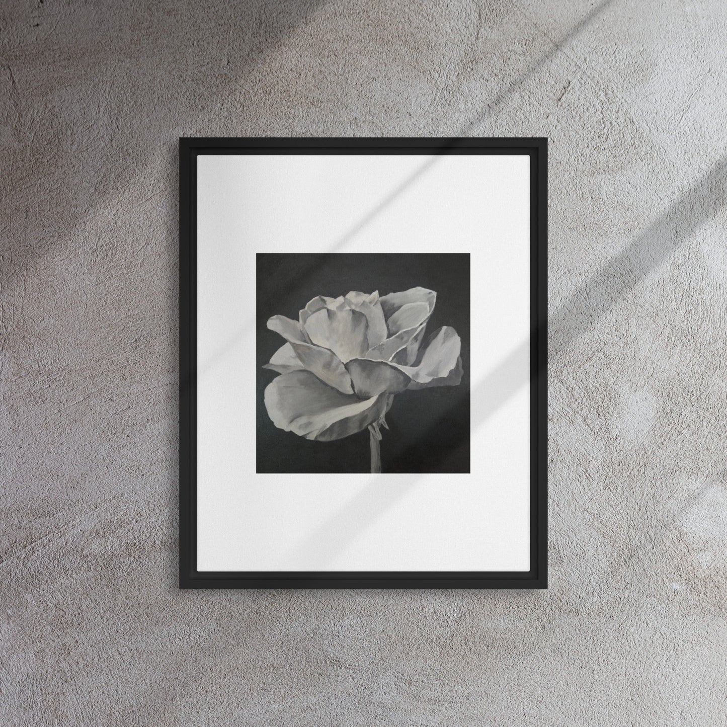 Framed canvas, Midnight Petals